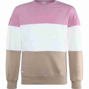 Girls Sweatshirt Rosa Weiss Braun Blue Effect